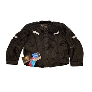 Vance Leathers Men's All-Season Reflective Mesh & Textile Motorcycle Jacket.